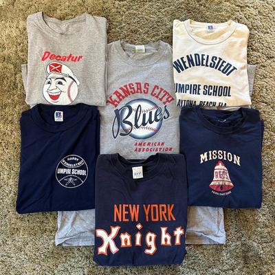 LOT 32Y: Baseball Themed T-Shirts