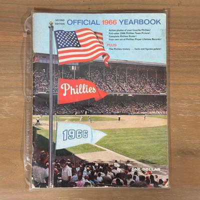 LOT 37Y: Vintage 1962, 1964, 1965 & 1966 Phillies Yearbooks