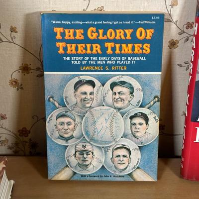 LOT 38Y Collection Of Baseball Themed Books