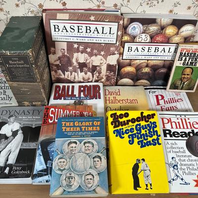 LOT 38Y Collection Of Baseball Themed Books
