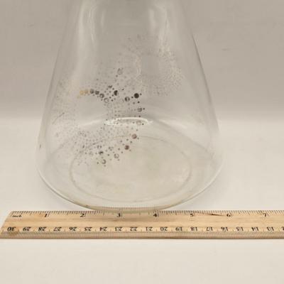 LOT 42K: Vintage Pyrex Crazy Daisy Spring Blossom Mixing Bowl Set & Pyrex Glass Atomic Sunburst Carafe Pitcher