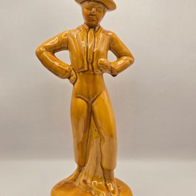 LOT 43K: Tall Vintage Ceramic Flamenco Dancers Statues