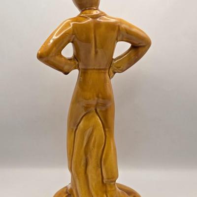 LOT 43K: Tall Vintage Ceramic Flamenco Dancers Statues