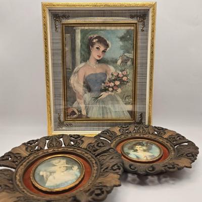 LOT 44K: Vintage Cydney Grossman Print and Lady Sheffield & Elizabeth by Thomas Gainsborough & Duchess of Devonshire by Sir...