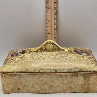 LOT 47K: Victorian Double Handled Bud Vase, Vintage Enesco Bud Vase, Small Asian Style Bud Vase, Royal Albert Christmas Rose, &...