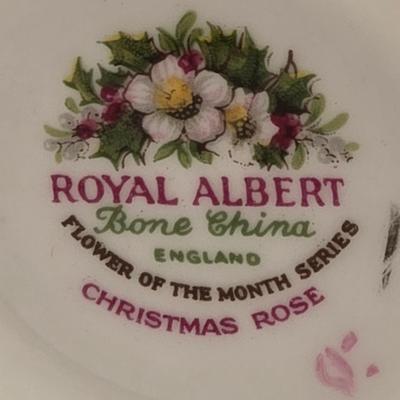 LOT 47K: Victorian Double Handled Bud Vase, Vintage Enesco Bud Vase, Small Asian Style Bud Vase, Royal Albert Christmas Rose, &...