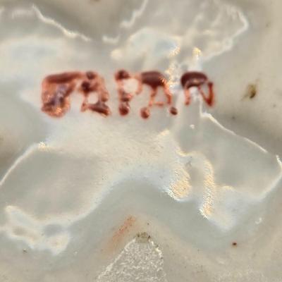 LOT 47K: Victorian Double Handled Bud Vase, Vintage Enesco Bud Vase, Small Asian Style Bud Vase, Royal Albert Christmas Rose, &...