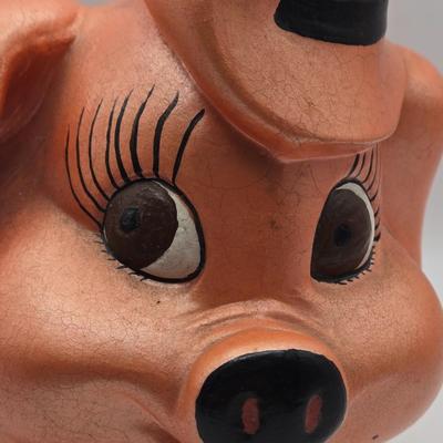 LOT 48K: Vintage Atlantic Mold Piggy Bank