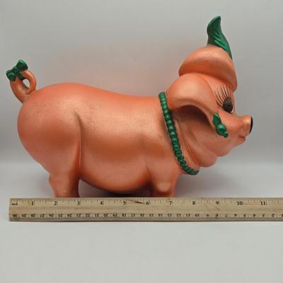 LOT 48K: Vintage Atlantic Mold Piggy Bank