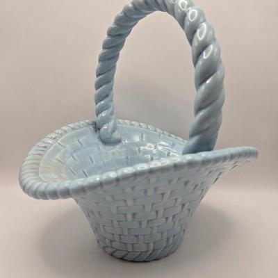 LOT 51K: Ceramic Basket, Blue Bird Potpourri Holder, & Planters and Things Planter