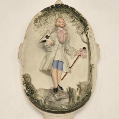 LOT 52K: Pair of Occupied Japan Wall Plaques