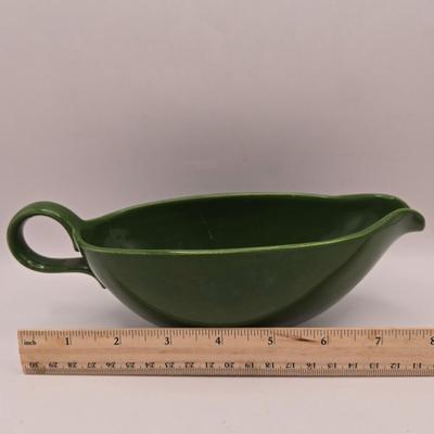 LOT 53K: MCM Leaf Vase, Royal Norfolk Napkin Holder and Salt & Pepper Shakers, Gravy Boat, Schmid Hark the Herald Music Box, Noritake...