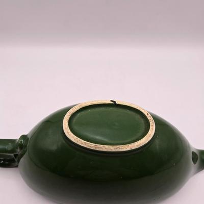 LOT 53K: MCM Leaf Vase, Royal Norfolk Napkin Holder and Salt & Pepper Shakers, Gravy Boat, Schmid Hark the Herald Music Box, Noritake...