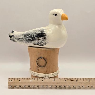 LOT 53K: MCM Leaf Vase, Royal Norfolk Napkin Holder and Salt & Pepper Shakers, Gravy Boat, Schmid Hark the Herald Music Box, Noritake...