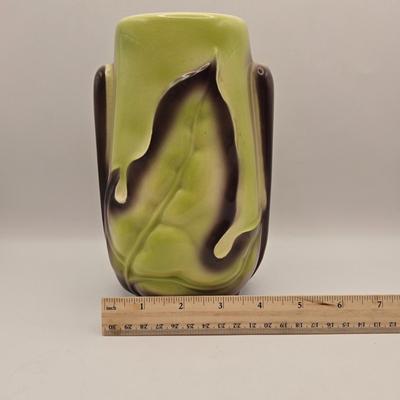 LOT 53K: MCM Leaf Vase, Royal Norfolk Napkin Holder and Salt & Pepper Shakers, Gravy Boat, Schmid Hark the Herald Music Box, Noritake...