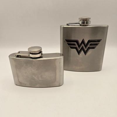 LOT 54K: Variety of Flasks & Lighters