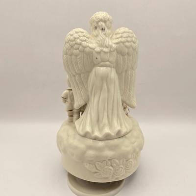 LOT 56K: Holt Howard Christmas Serving Platter, 2 Snow Globes, & Musical Angel Figurine