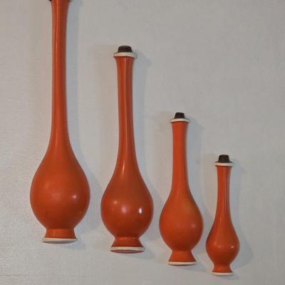 LOT 62K: MCM Chalkware Bottles Wall Hangings