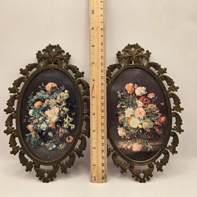 LOT 63K: Pair of Victorian Ornate Floral Prints