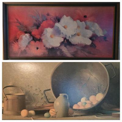 LOT 64K: Floral Print & Robert Douglas Hunter Print