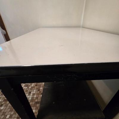 LOT 66K: Antique Enamel Top Table