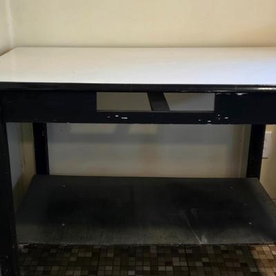 LOT 66K: Antique Enamel Top Table