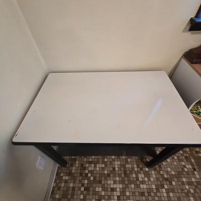 LOT 66K: Antique Enamel Top Table