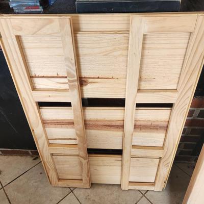 Wood Folding Shelving 27.5wx11"dx37"H
