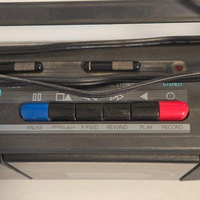 LOT 72K: Portable Radio with Cassette Player