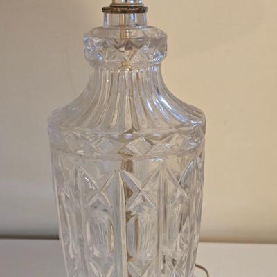 LOT 73K: Pair of Glass Lamps