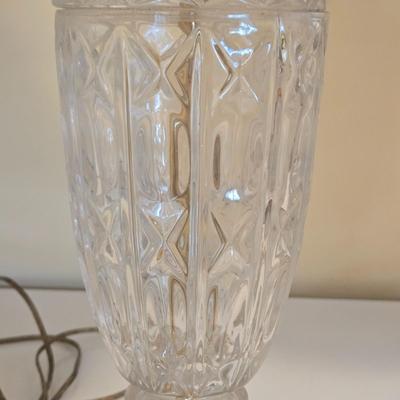 LOT 73K: Pair of Glass Lamps