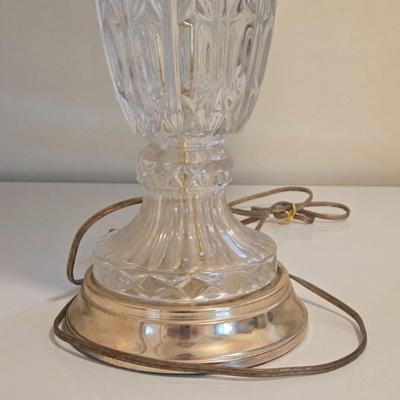 LOT 73K: Pair of Glass Lamps