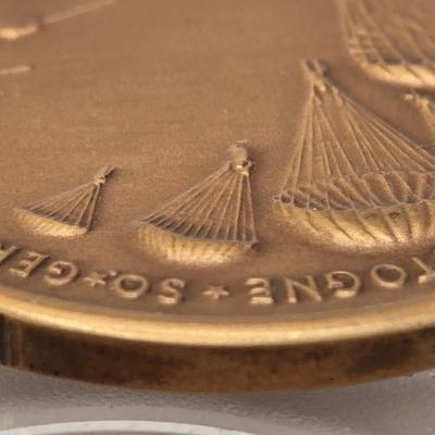 LOT 87J: "The Screaming Eagles" 101st Airborne Division 1 ounce .999 Fine Silver and Bronze Commemorative Coins