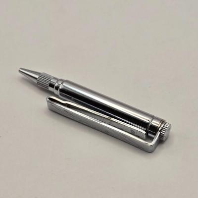 LOT 89J: Men's Jewelry Collection Including Stop Watch, American Bandstand Cufflinks, Mechanical Pencil Tie Clip, AmVets Collar pin,...