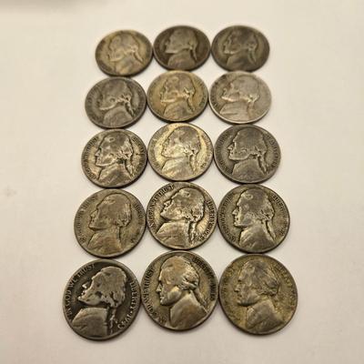 LOT 90J: Jefferson Nickel Collection 1938-1961 / Including Wartime Silver Nickels & Buffalo Nickel