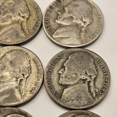 LOT 90J: Jefferson Nickel Collection 1938-1961 / Including Wartime Silver Nickels & Buffalo Nickel