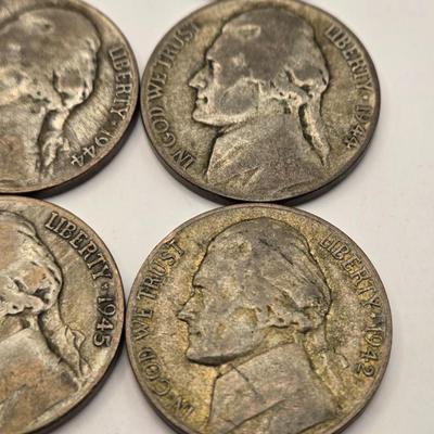 LOT 90J: Jefferson Nickel Collection 1938-1961 / Including Wartime Silver Nickels & Buffalo Nickel