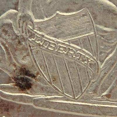 LOT 91J: 1 Ounce Troy .999 Silver Seated Liberty Dollar Coin