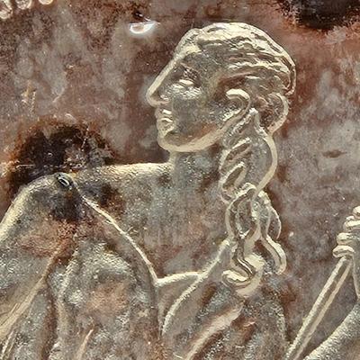 LOT 91J: 1 Ounce Troy .999 Silver Seated Liberty Dollar Coin