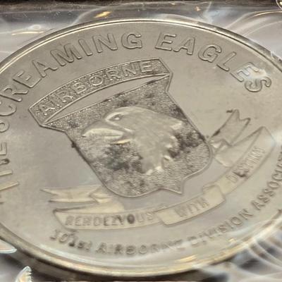 LOT 92J: Military Medallions/ U.S. Airborne , Battle of the Bulge & More