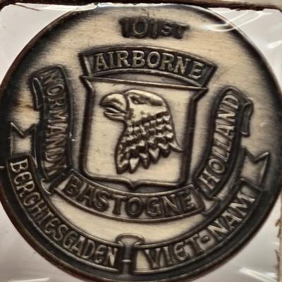 LOT 92J: Military Medallions/ U.S. Airborne , Battle of the Bulge & More