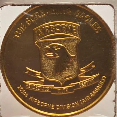 LOT 92J: Military Medallions/ U.S. Airborne , Battle of the Bulge & More