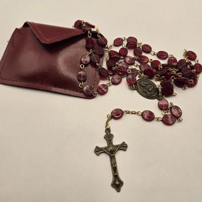 LOT 95J: Rosary Beads, Scapula, Religious Jewelry, Coins, Medallions, & More