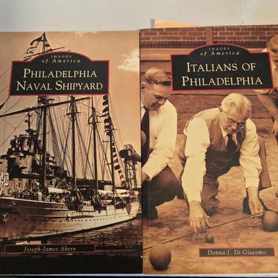 LOT 98K: Philadelphia Naval Ship Yard Books, Hats, T-Shirt, Philadelphia Puzzle, Game, Books, South Jersey Books, & More