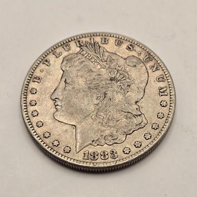 LOT 100J: Morgan Silver Dollars 1883-S, 1848-S, 1890 No Mark/ Philadelphia