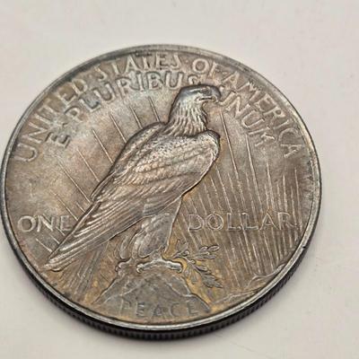 LOT 105J: Three 1923 Silver Peace Dollars / No Mint Mark Philadelphia