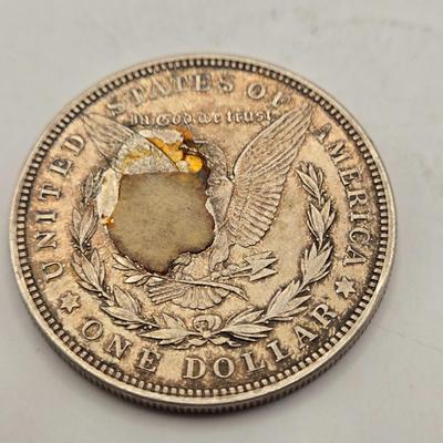 LOT 107J: Three 1921-D Morgan Silver Dollars