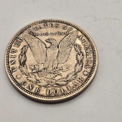 LOT 107J: Three 1921-D Morgan Silver Dollars