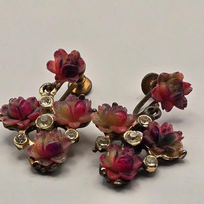 LOT 109J: Ladies' Jewelry Collection Including Sterling Silver Pendant, Gold Filled Chain with Butterfly Charm, Clip-On Earrings...