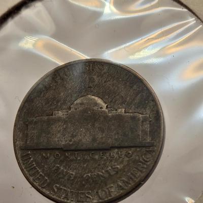 LOT 110J: U.S. Coins Including Silver Quarter, Dimes, 1945 Nickel and Non-Silver Nickels